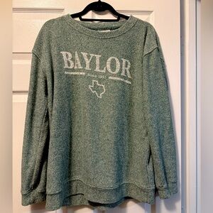 Green Baylor College Crew Neck Sweatshirt
